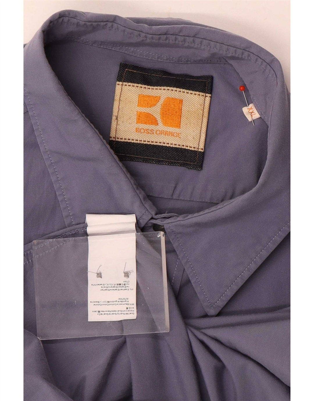 Hugo Boss Mens Shirt 2XL Blue Cotton