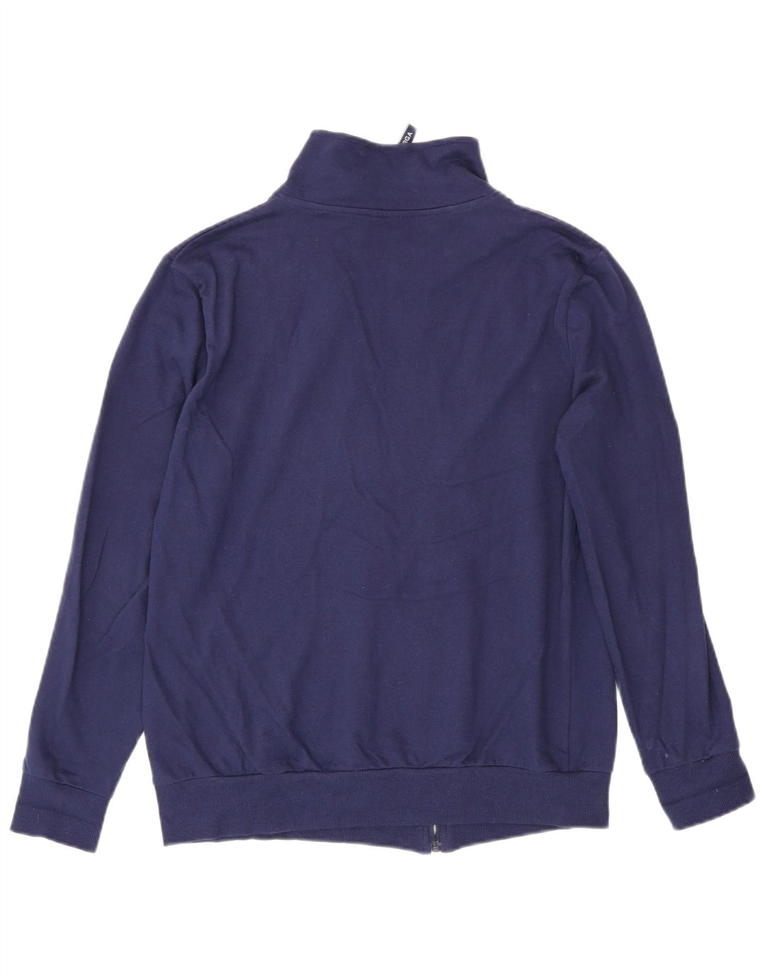 SUPERGA Womens Tracksuit Top Jacket UK 16 Large Navy Blue Cotton