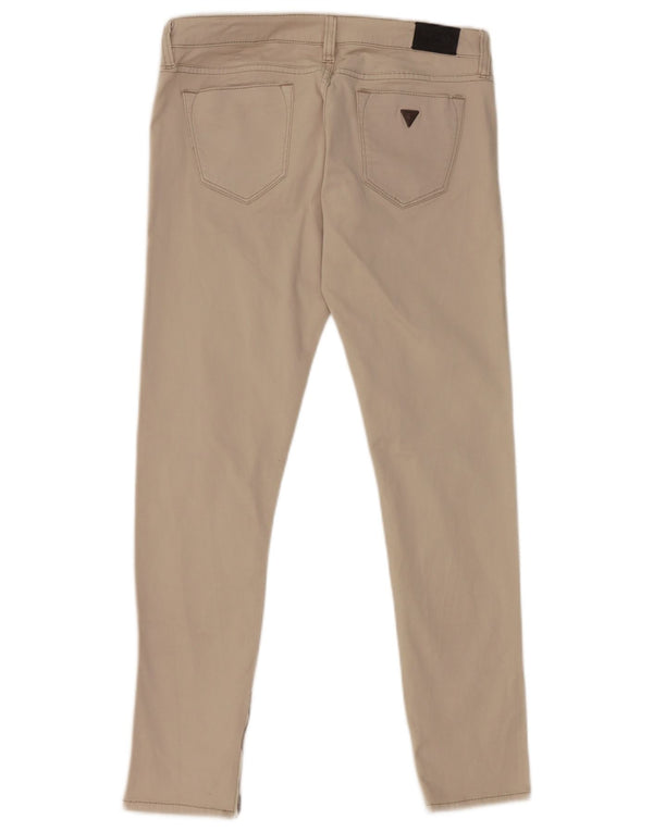 Guess Damen Beverly Skinny Freizeithose W30 L28 Graue Baumwolle