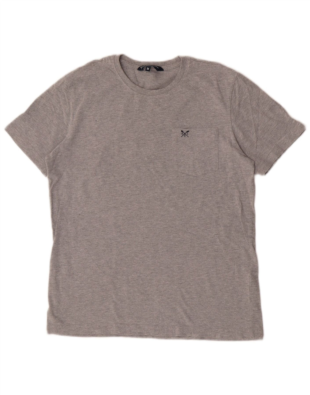 Crew Clothing Mens T-Shirt Top Medium Grey Cotton