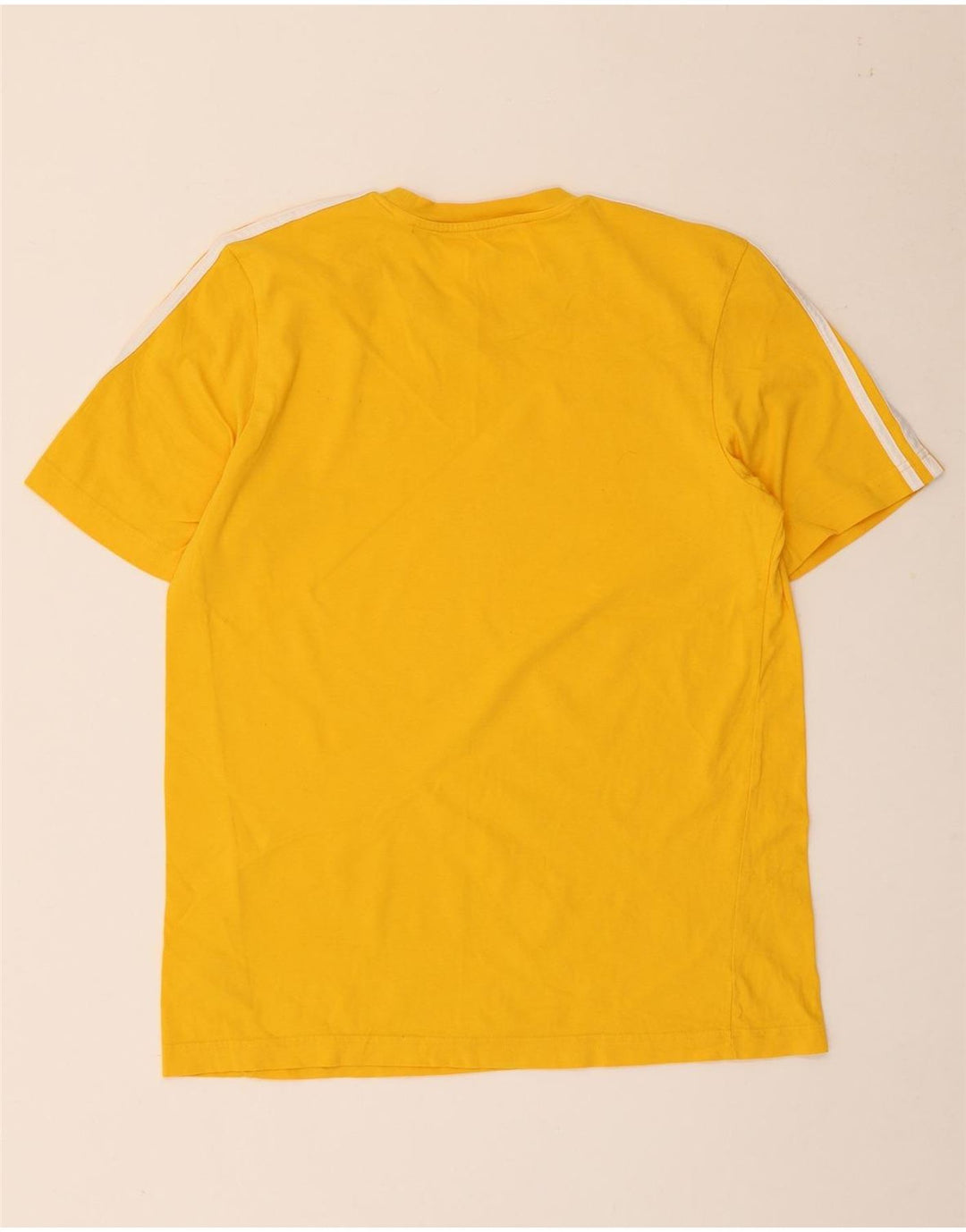 Adidas Herre T-Shirt Top Medium Gul Bomuld