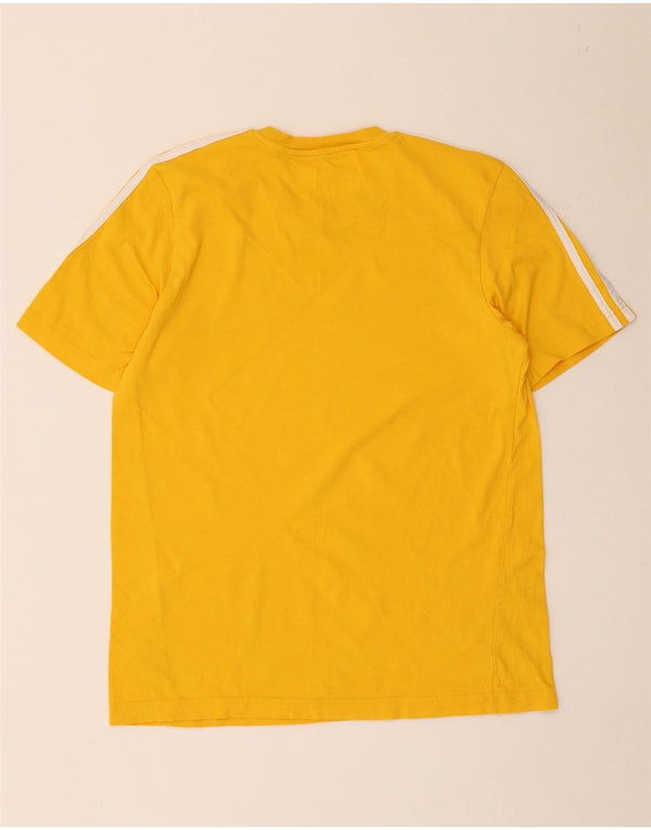 Adidas Herre T-Shirt Top Medium Gul Bomuld
