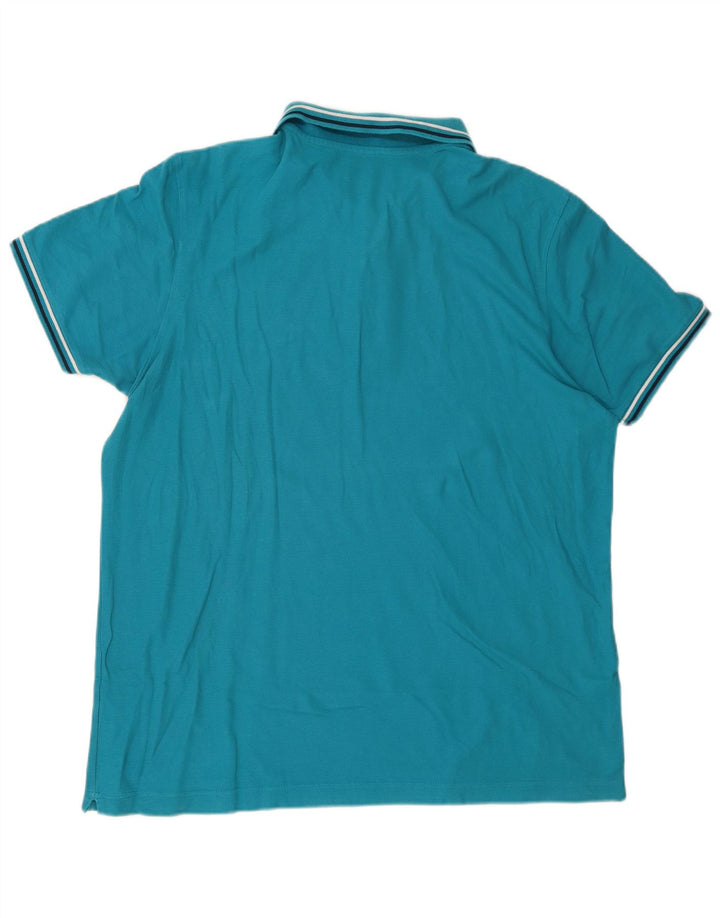 LOTTO Mens Polo Shirt 3XL Blue Cotton