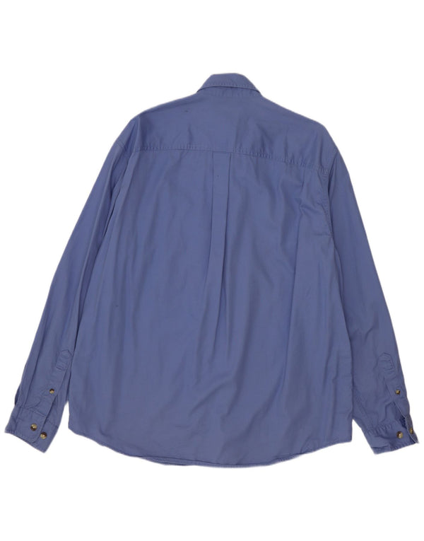 Eddie Bauer Mens Shirt Large Blue Cotton