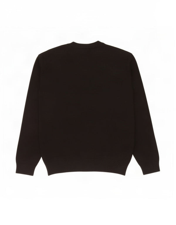 Zara Mädchen-Pullover mit Rundhalsausschnitt, 13–14 Jahre, schwarze Viskose
