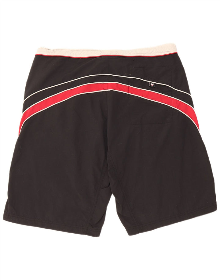 Champion Mens Graphic Swimming Shorts XL  Black Colourblock Polyester