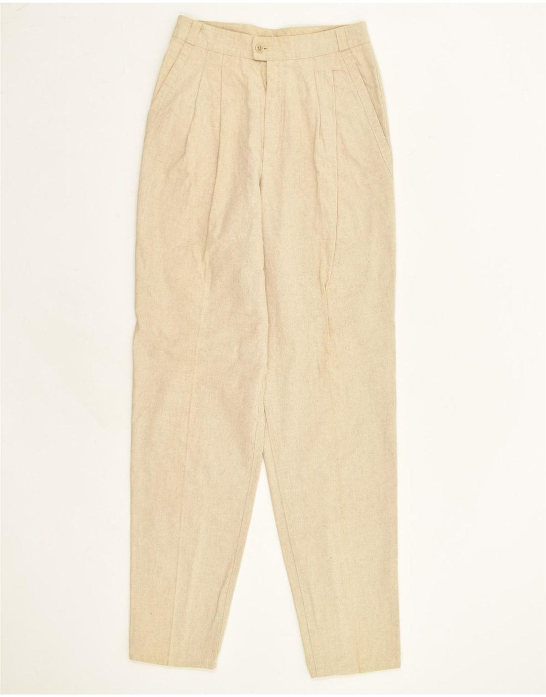 VINTAGE Womens Tapered Chino Trousers W27 L32 Beige | Vintage Vintage | Thrift | Second-Hand Vintage | Used Clothing | Messina Hembry 