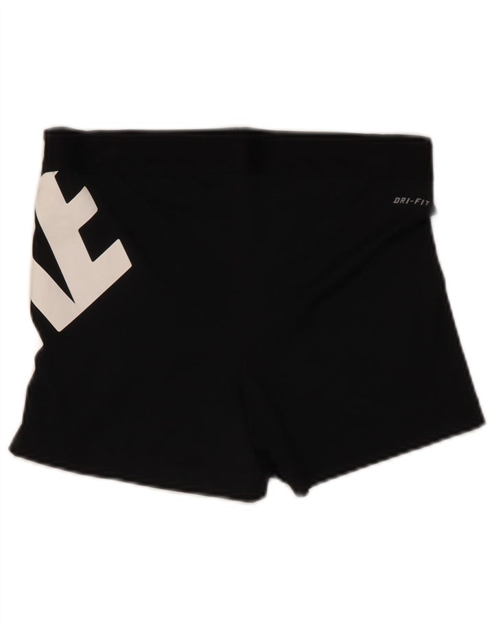 Pantaloncini sportivi grafici Nike da donna UK 14 grandi poliestere nero