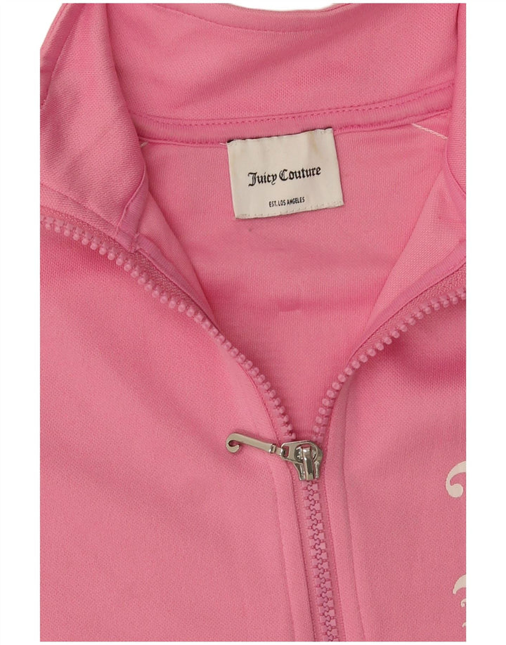 Juicy Couture Womens Graphic Pullover Tracksuit Top UK 14 Medium Pink