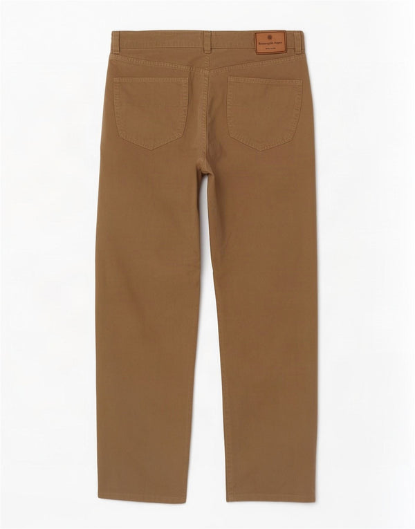 Pantaloni casual drepti pentru bărbați Ermenegildo Zegna L34 L30 bumbac bej