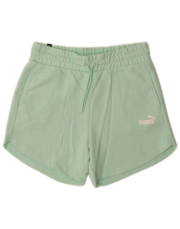 Puma sportsshorts til kvinder UK 14 Medium Green Bomuld