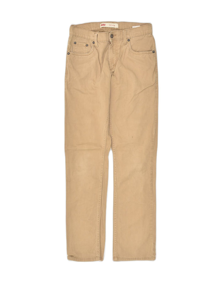 LEVI'S Girls 511 Slim Fit Casual Trousers 15-16 Years W28 L28 Brown Cotton | Vintage Levi's | Thrift | Second-Hand Levi's | Used Clothing | Messina Hembry 
