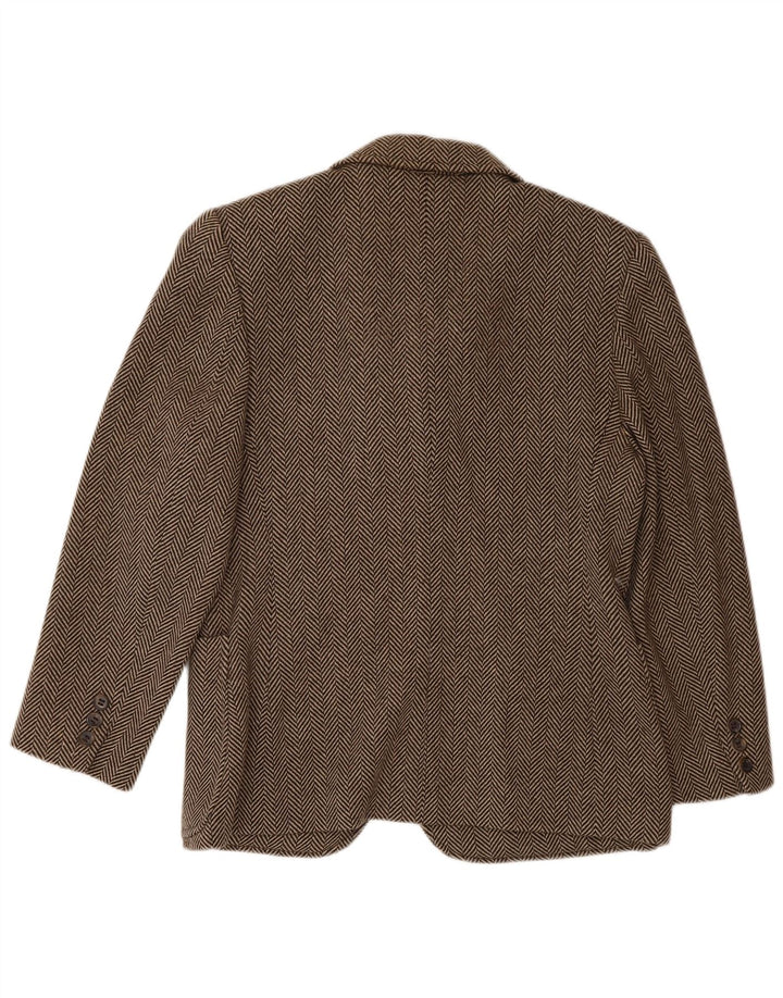 Piombo Dame 3-knaps blazerjakke IT 44 Medium brun sildebensuld