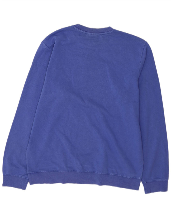 Kappa Mens Graphic Sweatshirt Jumper 2XL Blue Cotton