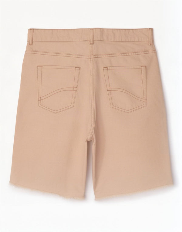 Pantaloncini di jeans Bermuda Fleet da donna Fat Face UK 12 medi W30 bianco sporco