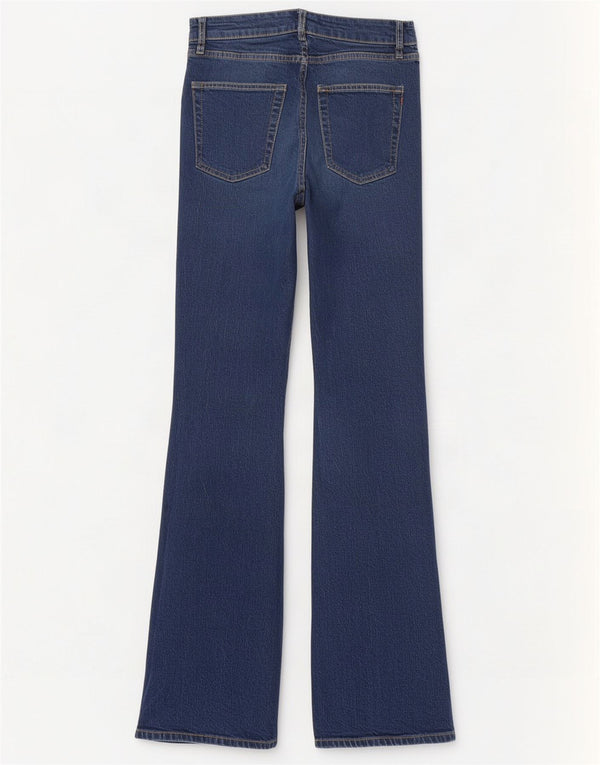 Superdry Jean évasé Femme W28 L32 Bleu Marine Coton