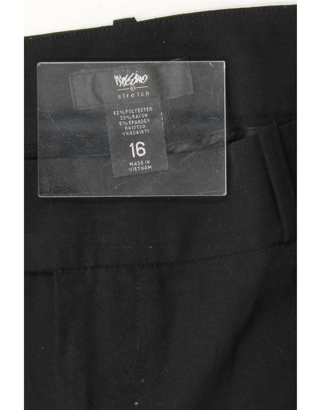 MOSSIMO Womens Straight Capri Trousers US 16 2XL W38 L22 Black Polyester Vintage Mossimo and Second-Hand Mossimo from Messina Hembry 