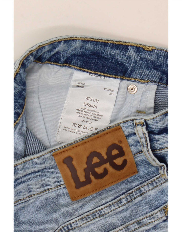 Lee Womens Jessica Bootcut Jeans W29 L27 Blue Cotton
