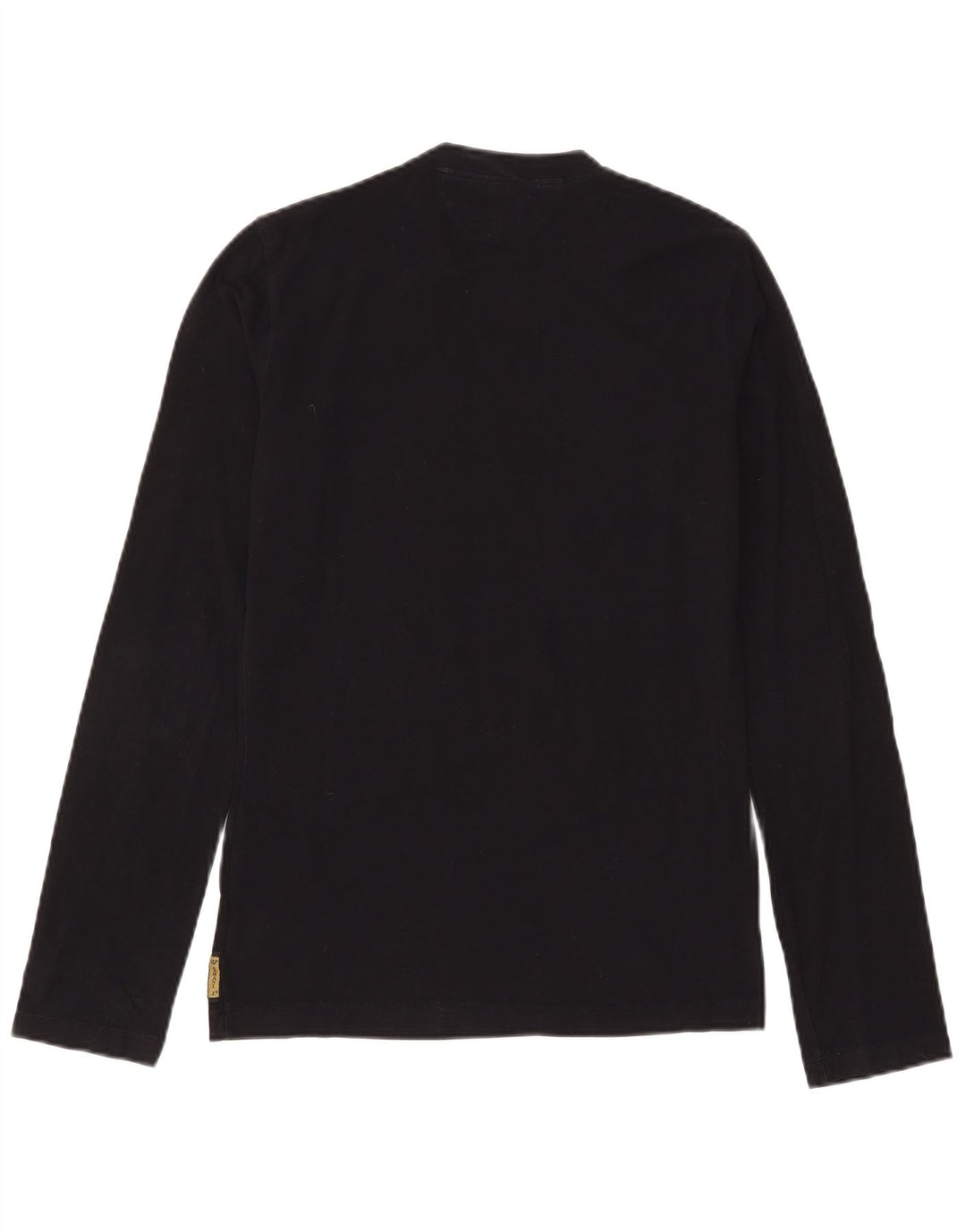 Armani Jeans Top grafico da uomo a maniche lunghe in cotone nero medio
