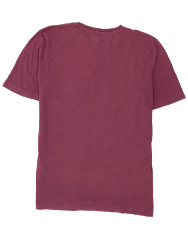 Kappa Herre Grafisk T-Shirt Top XL Lilla Bomuld