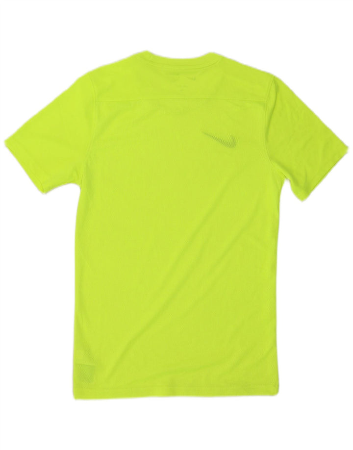 Nike Mens Dri Fit Slim Camiseta Top Pequeño Verde Poliéster