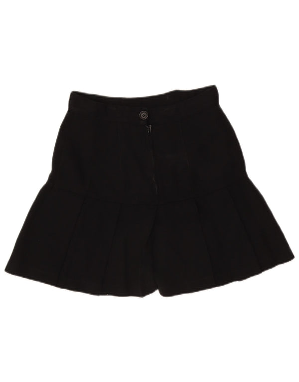 Patrizia Pepe Womens Pleated A-Line Skirt IT 44 Medium W28 Black