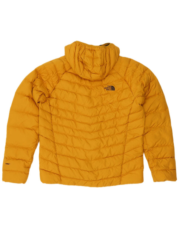 The North Face Herre Hooded Padded Jacket UK 40 Large Yellow Polyester