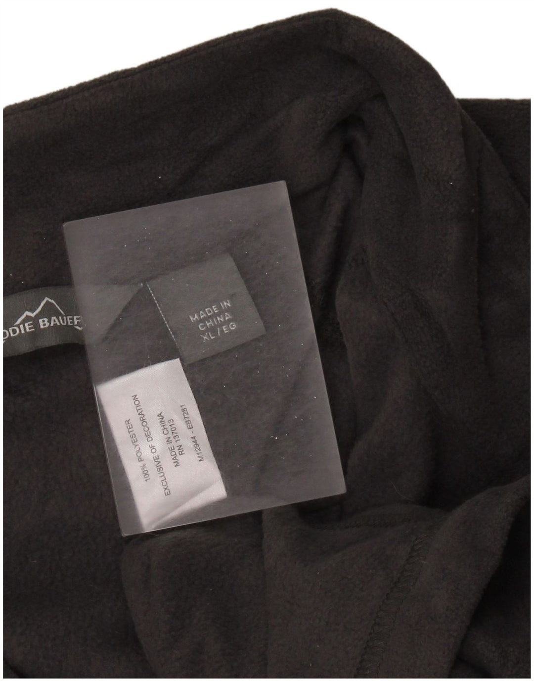 EDDIE BAUER Fleecetrøje med lynlås til mænd XL Grå Polyester