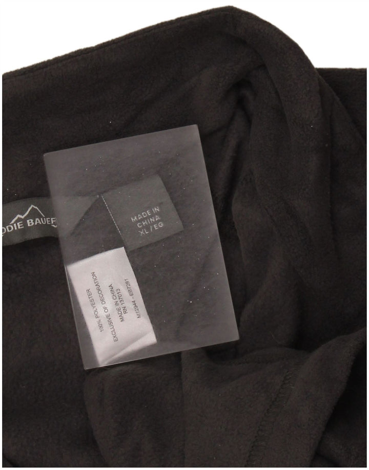 EDDIE BAUER Fleecetrøje med lynlås til mænd XL Grå Polyester