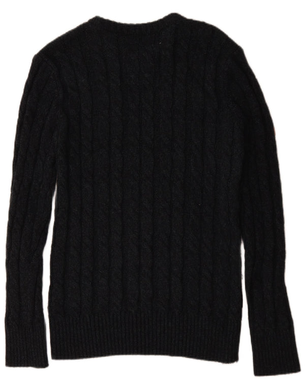 Superdry Pull Col Bateau XL Noir Acrylique Homme