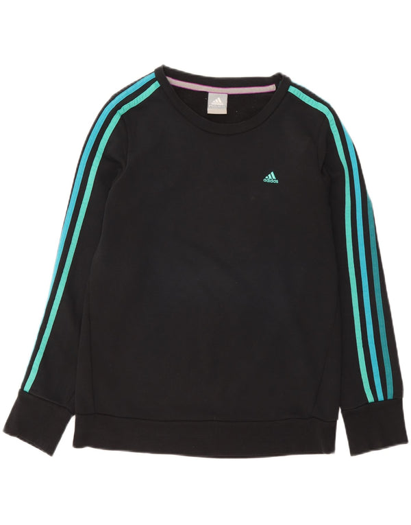 Felpa da donna Adidas Jumper UK 8/10 Small Black Cotton