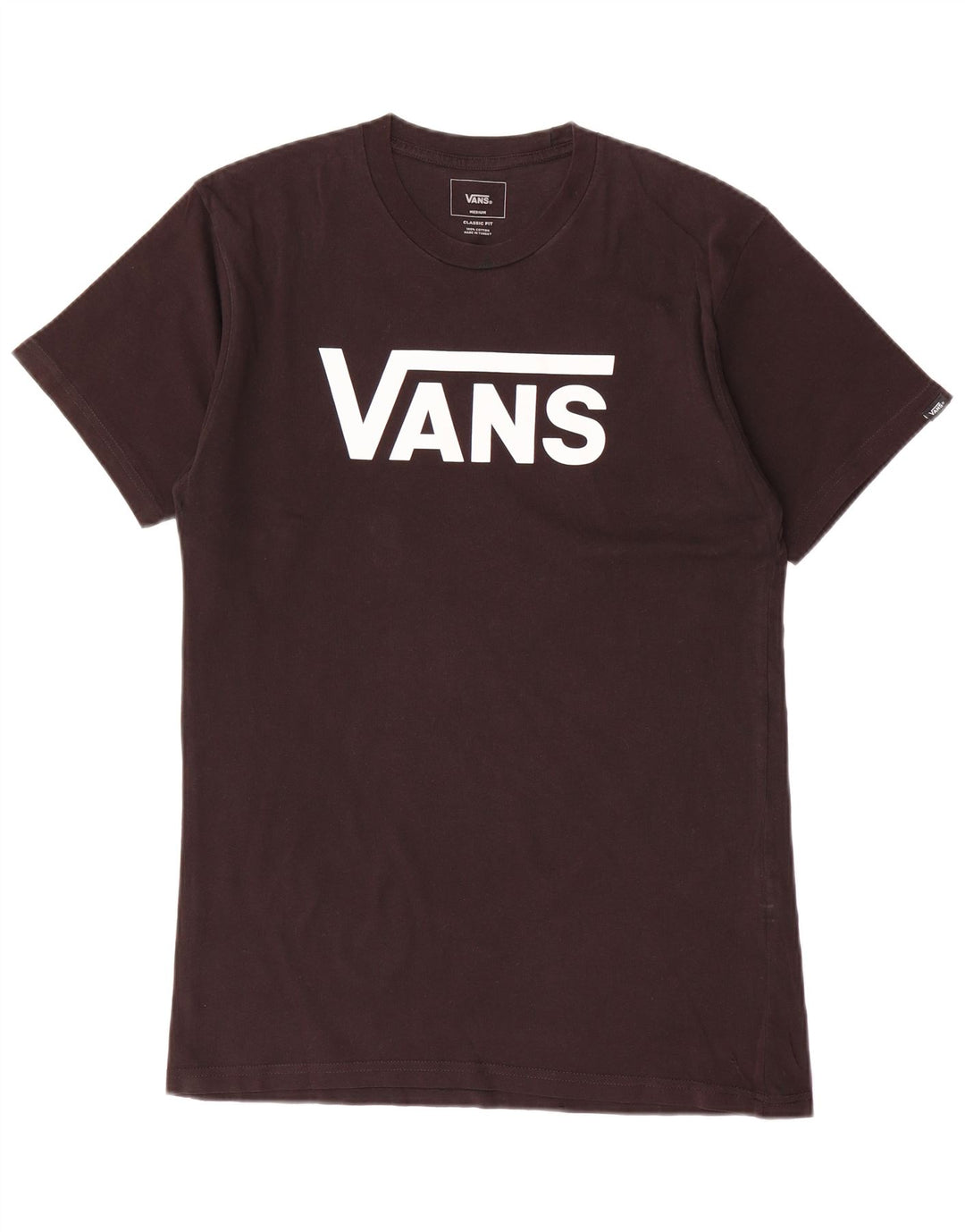 Vans Mens Classic Fit Graphic T-Shirt Top Medium Black Cotton