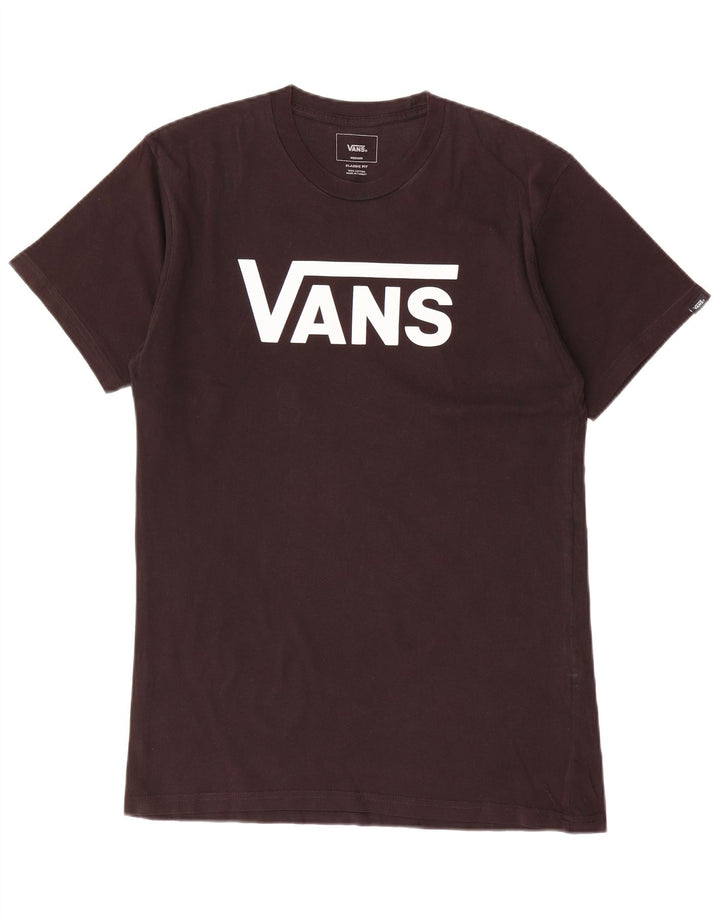 Vans Mens Classic Fit Graphic T-Shirt Top Medium Black Cotton