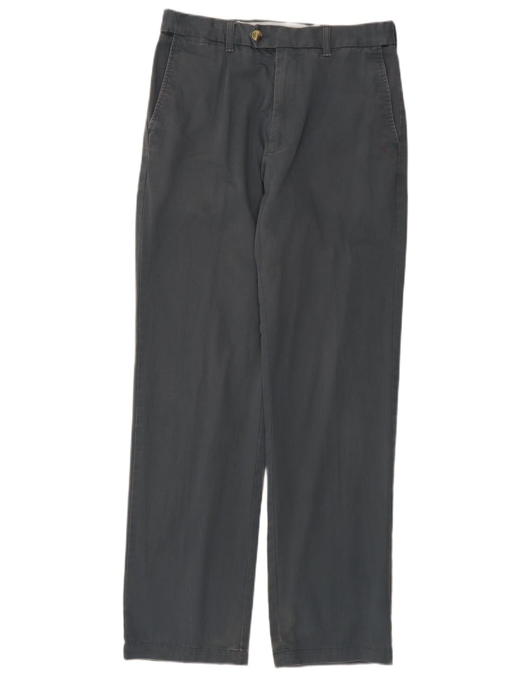 Marks & Spencer Mens Straight Suit Trousers W32 L33 Grey Cotton
