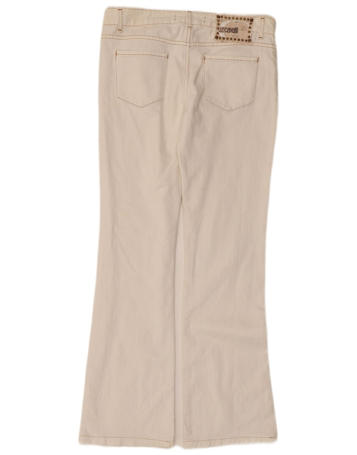 Just Cavalli Bootcut-Jeans für Damen, W28, L29, weiße Baumwolle