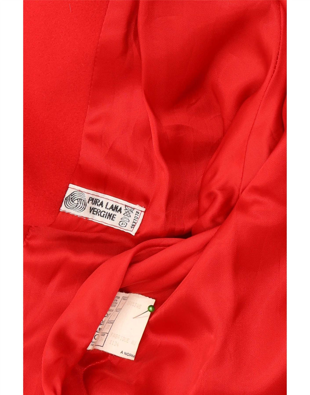 Vintage Womens Oversized Overcoat IT 44 Medium Red Wool