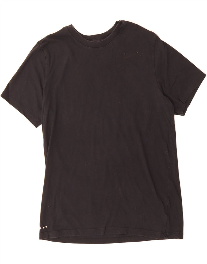 NIKE Mens Dri Fit T-Shirt Top Medium Black Cotton Vintage Nike and Second-Hand Nike from Messina Hembry 