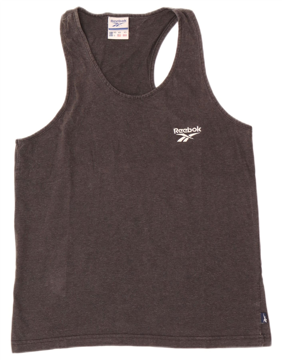 Reebok Hombre Chaleco Top XS Gris Algodón
