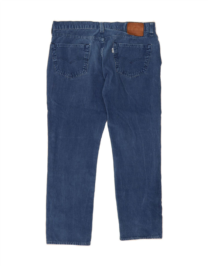 LEVI'S Womens Straight Corduroy Trousers W34 L27 Blue Cotton Vintage Levi's and Second-Hand Levi's from Messina Hembry 