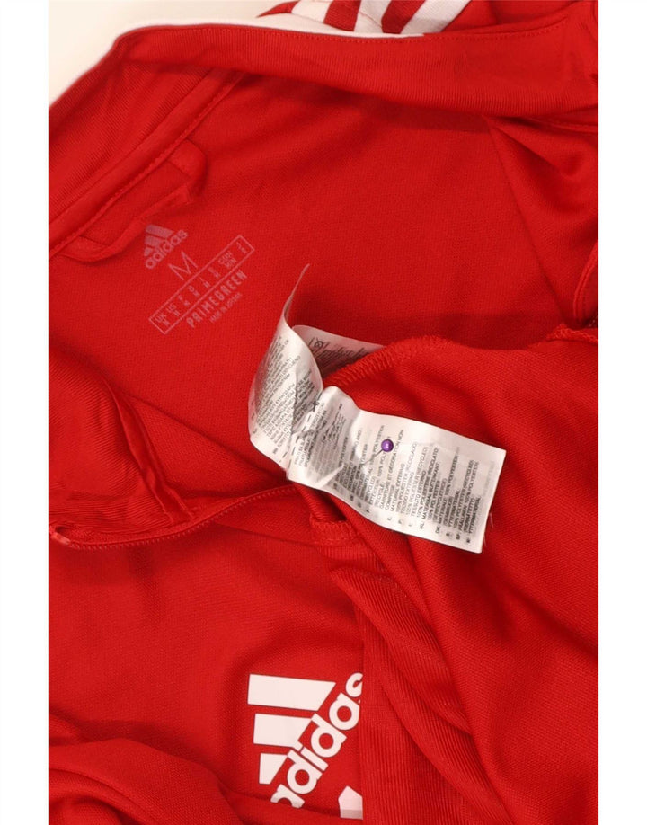 Adidas Hombre Aeroready Chándal Top Chaqueta Mediano Rojo Poliéster