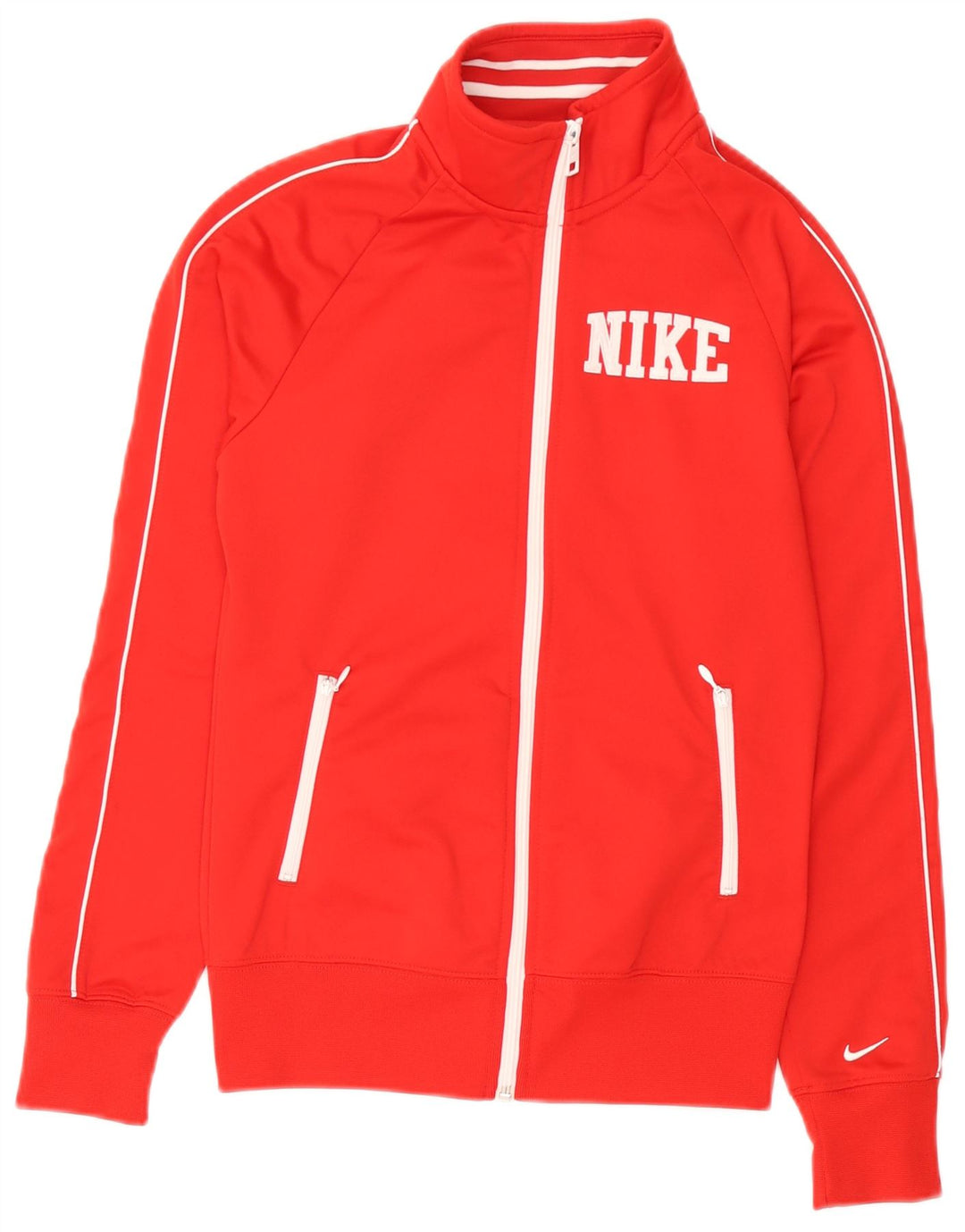 Nike Womens Tracksuit Top Jacket UK 10 Small Red