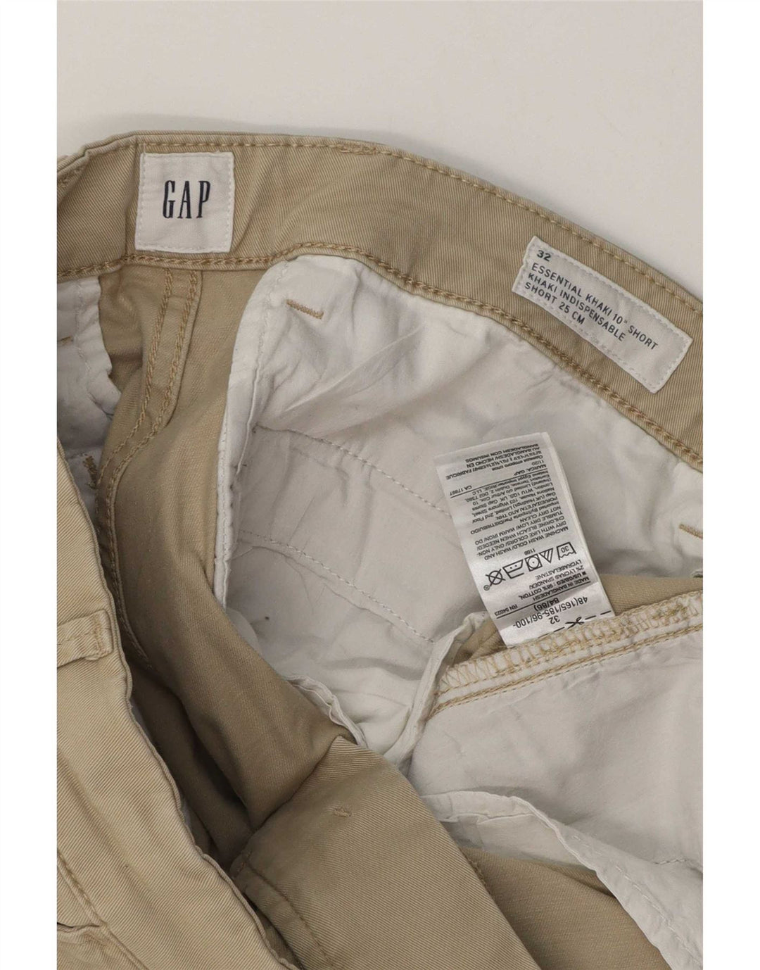 Pantalones cortos chinos Gap para hombre W32 Algodón caqui medio