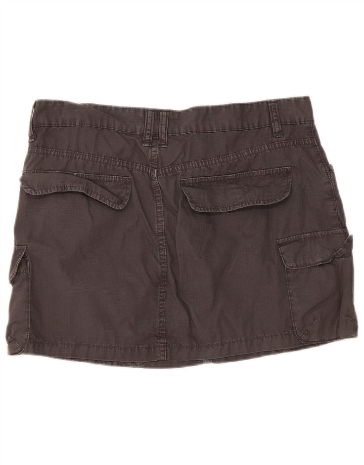 Женская мини-юбка-карго Zara, большая, серая, хлопок, W30