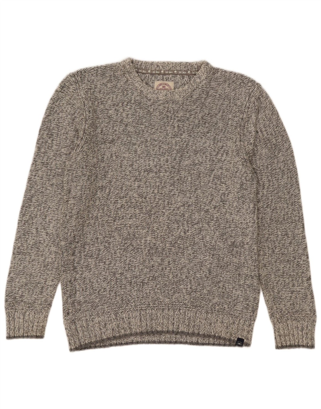 Fat Face Mens Crew Neck Jumper Sweater Medium Grey Flecked Cotton