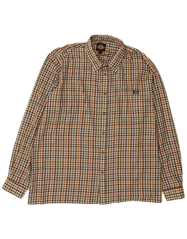 Dickies Herre Flanellskjorte 3XL Flerfarvet Gingham Polyester