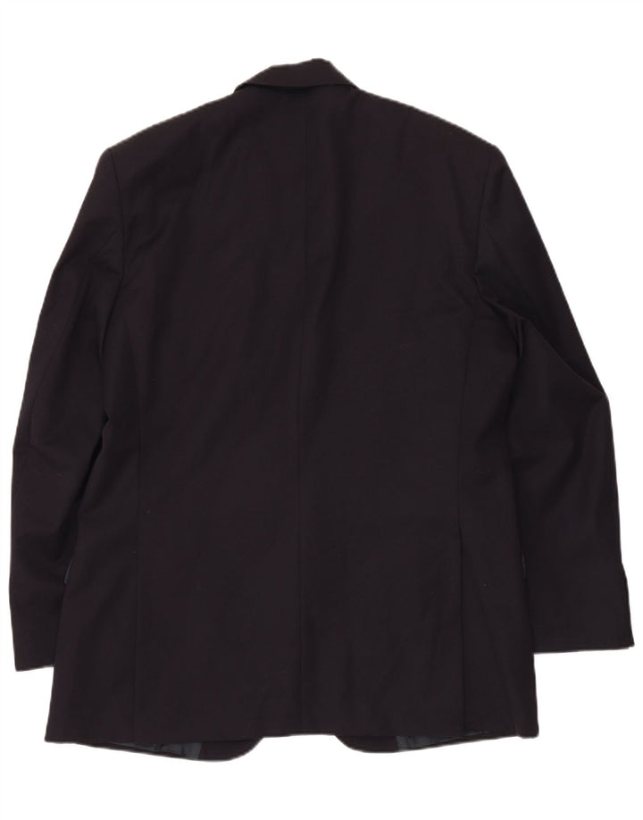 Paul & Shark Mens 2 Button Blazer Jacket IT 52 XL Navy Blue Virgin Wool