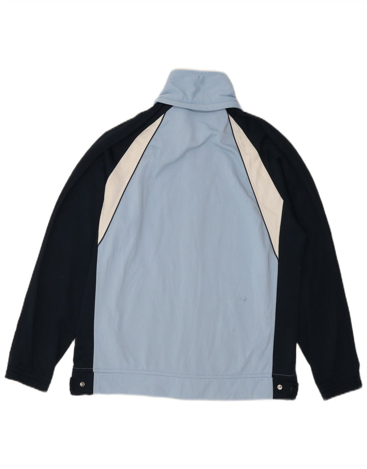 CHAMPION Boys Tracksuit Top Jacket 11-12 Years Blue Colourblock Polyester