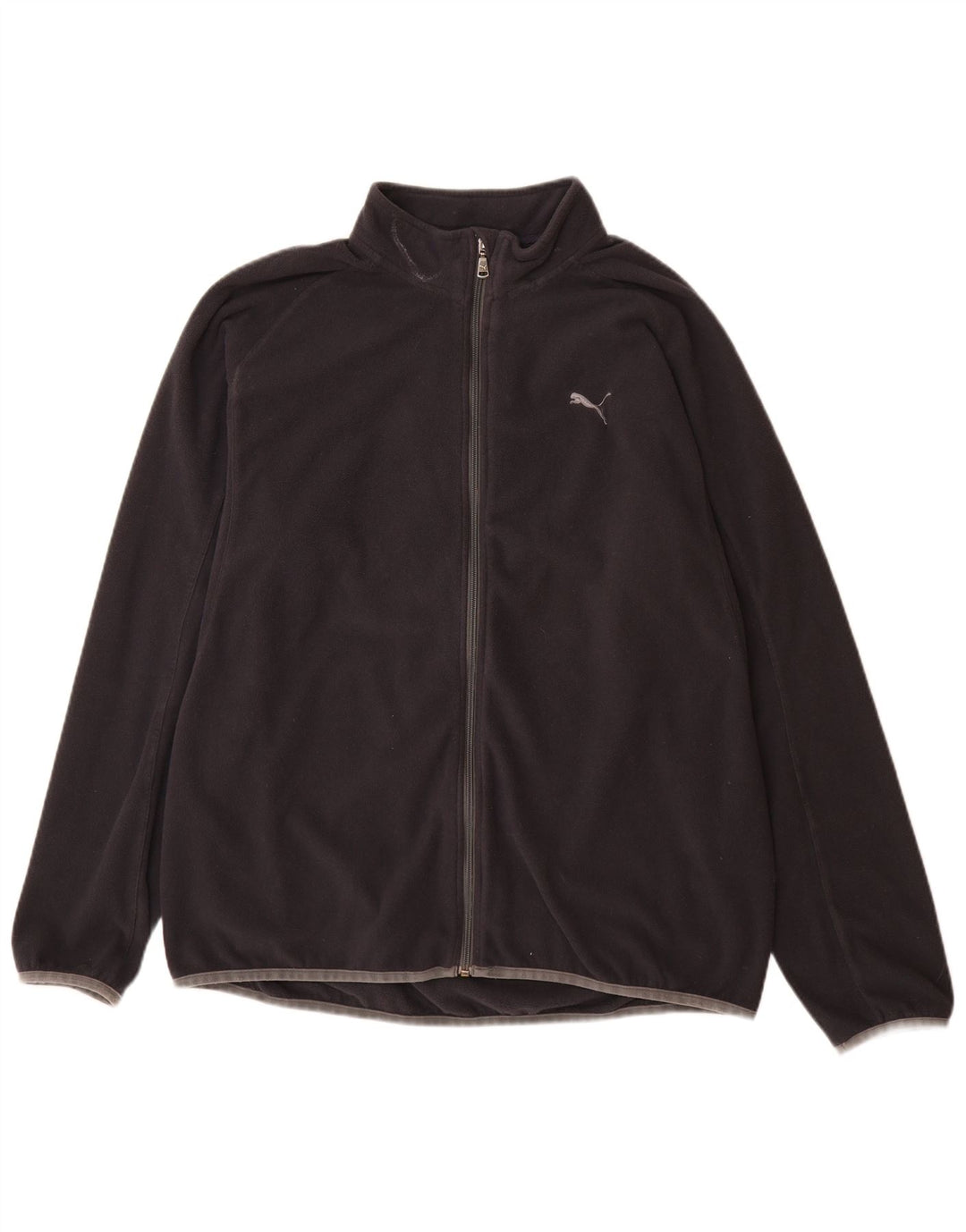 Puma Mens Fleece Jacket UK 42 XL Navy Blue