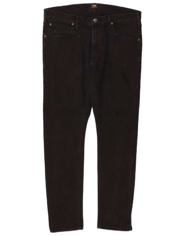 Lee Mens Luke Tapered Slim Jeans W36 L32 Μαύρο βαμβακερό