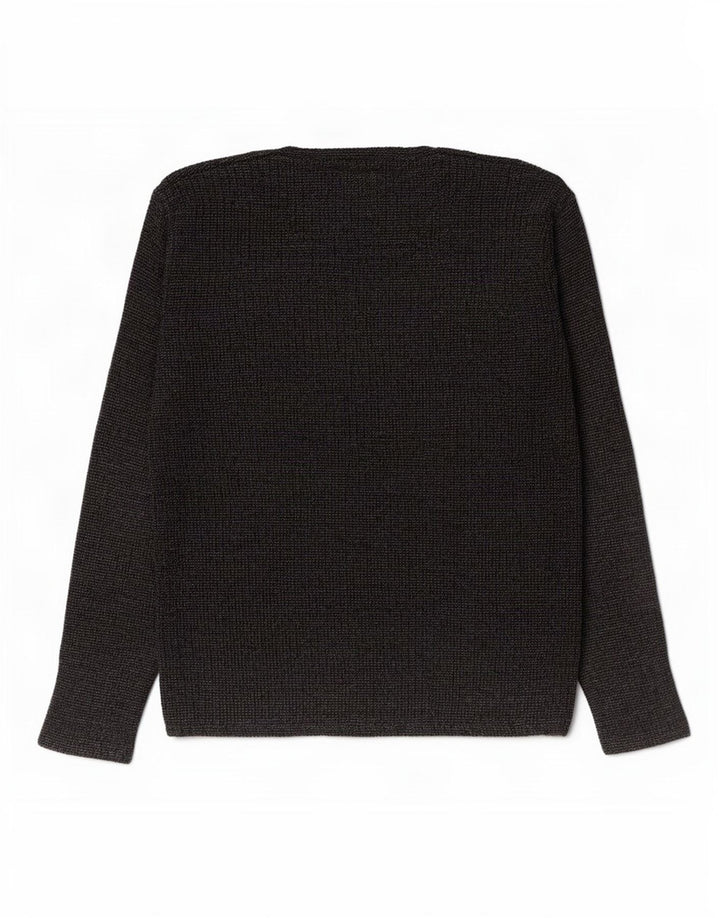 Zara Mens Top Long Sleeve Medium Navy Blue Cotton